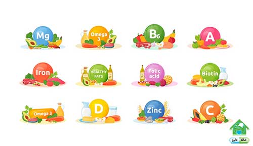 مصرف ویتامین های غذایی