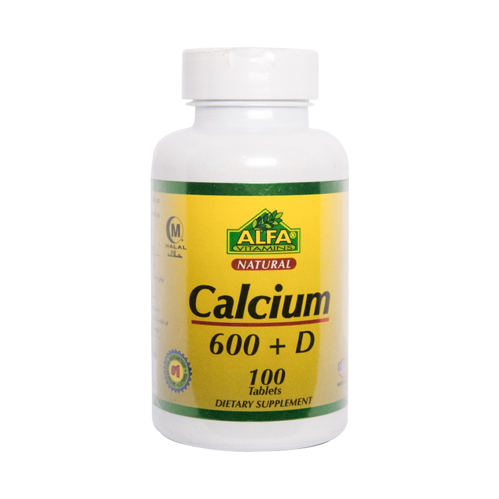 0028227_0.png خرید آنلاین دارو و مکملهای دارویی با ارسال سریع - قرص کلسیم 600 و ویتامین D آلفا ویتامینز ۱۰۰ عدد