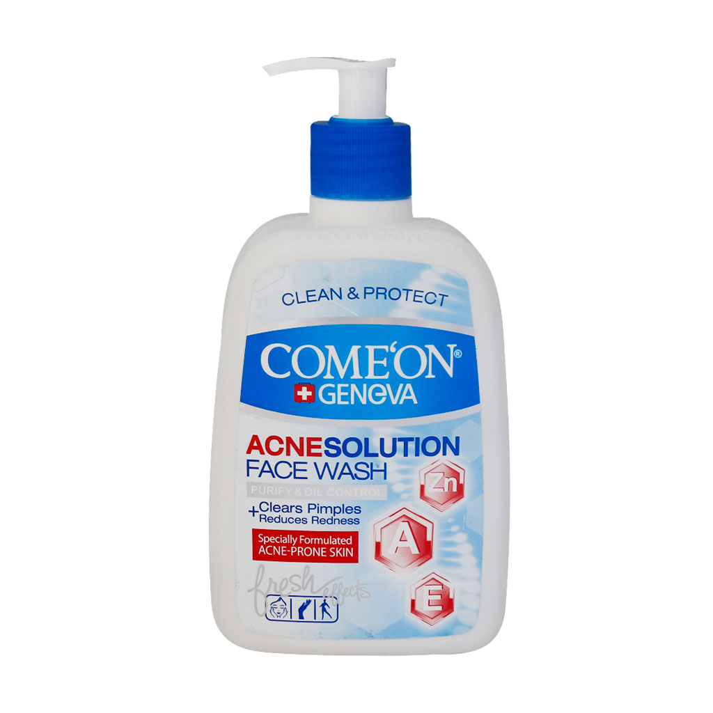 Comeon-Acne-Solution-Face-Wash-500-ml.jpg خرید آنلاین دارو و مکملهای دارویی با ارسال سریع - فیس واش کامان مناسب پوست دارای جوش 500 میلی لیتر