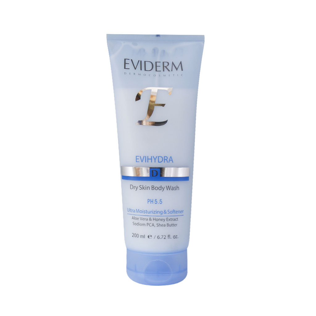 Eviderm-Dry-Skin-Body-Wash-200-ml.jpg خرید آنلاین دارو و مکملهای دارویی با ارسال سریع - شامپو بدن مناسب پوست های خشک اویدرم 200 میلی لیتر