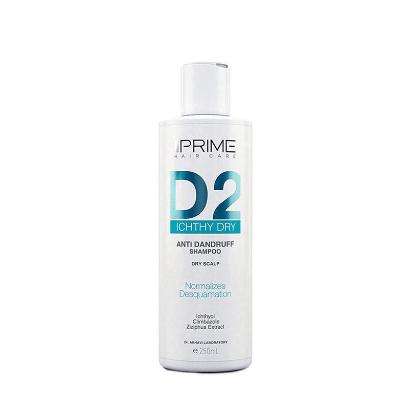 Prime-D2-Anti-Dandruff-Dry-Scalp-Shampoo-250-ml.gif خرید آنلاین دارو و مکملهای دارویی با ارسال سریع - شامپو ضد شوره D2 پریم مناسب پوست سر خشک 250 میلی لیتر