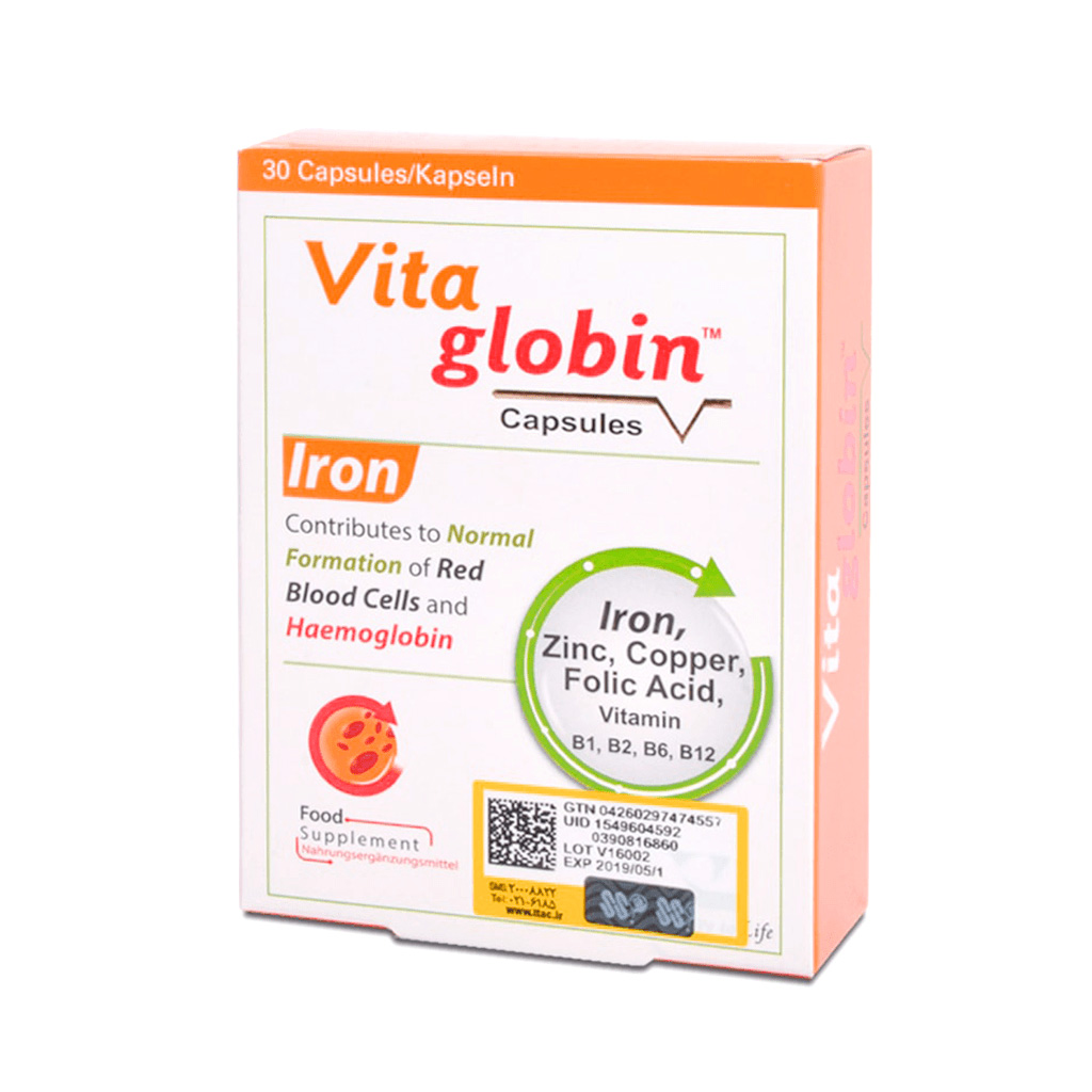 Vitane-VitaGlobin-30-Caps.jpg خرید آنلاین دارو و مکملهای دارویی با ارسال سریع - کپسول ویتاگلوبین ویتان 30 عدد